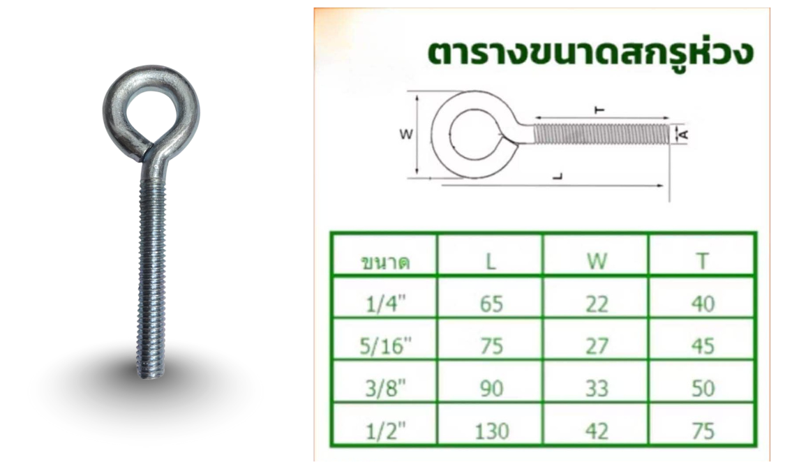 สกรูห่วง สกรูห่วง